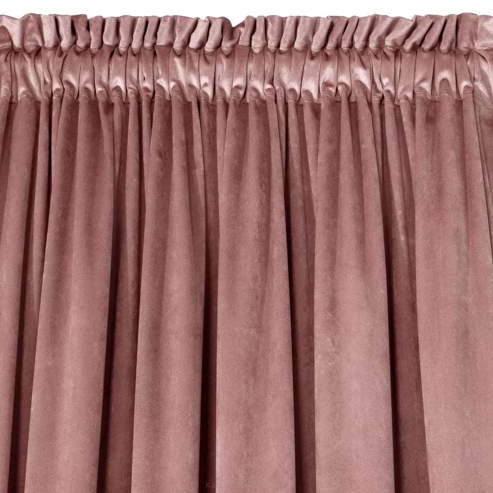Zasłona gotowa na taśmie ROSA 140x300 Design91 różowy