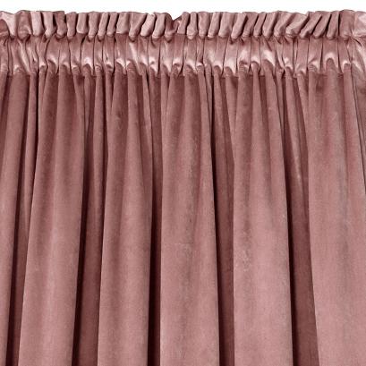 Zasłona gotowa na taśmie ROSA 35x300 Design91 różowa
