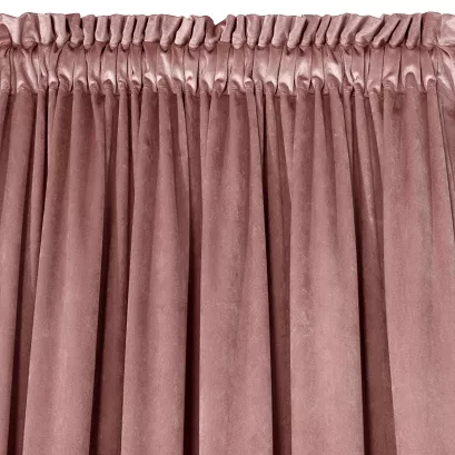 Zasłona gotowa na taśmie ROSA 35x300 Design91 różowa