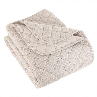 Narzuta dekoracyjna MOLLY 220x240cm pikowana strukuralna ciepły beżowy