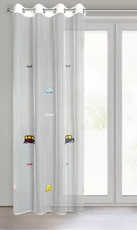 Firana gotowa na przelotkach ALVIN 140x250 Eurofirany biały