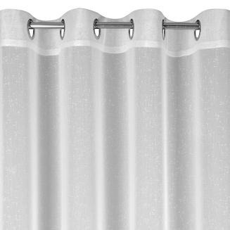 Firana gotowa na przelotkach ANGELA 300x250 Eurofirany biała