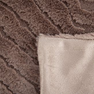 Koc narzuta KATE 150x200 Eurofirany ciemnobeżowy