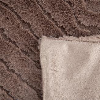 Koc narzuta KATE 150x200 Eurofirany ciemnobeżowy