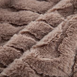 Koc narzuta KATE 150x200 Eurofirany ciemnobeżowy