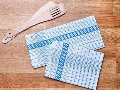 Ścierka kuchenna NINA 45x65 wzór niebieska kratka