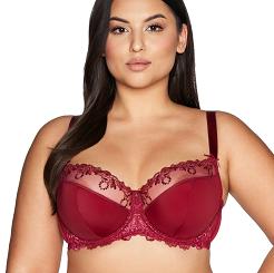 Biustonosz Semi Soft AV 1030 półusztywniany ruby bordowy