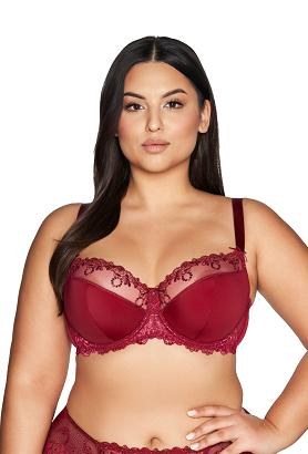 Biustonosz Semi Soft AV 1030 półusztywniany ruby bordowy