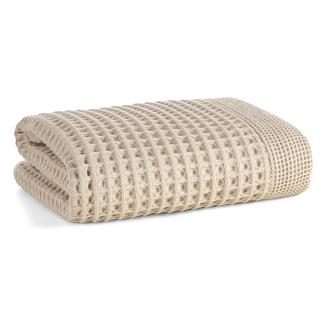 Ręcznik bawełniany gofrowany MELO 90x150 Eurofirany beżowy