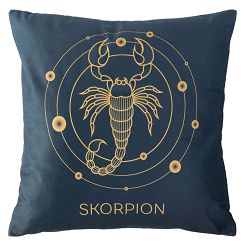 Poszewka dekoracyjna ZODIAK 40x40 Darymex granatowa Skorpion