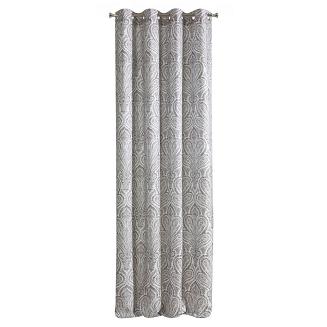 Zasłona gotowa na przelotkach ALMINA 140x250 Eurofirany stalowy