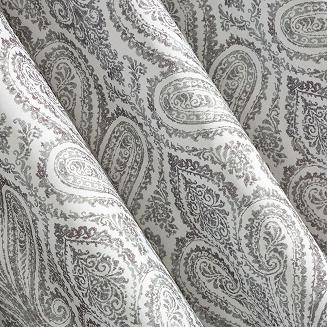 Zasłona gotowa na przelotkach ALMINA 140x250 Eurofirany stalowy