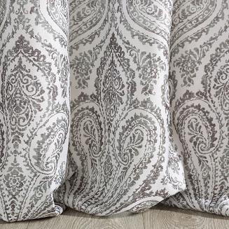 Zasłona gotowa na przelotkach ALMINA 140x250 Eurofirany stalowy