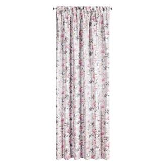 Zasłona gotowa na taśmie LARYSA 140x270 Eurofirany różowa