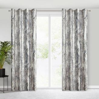 Zasłona gotowa na przelotkach MALIA 140x250 Eurofirany stalowy