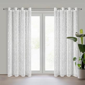 Firana gotowa na przelotkach MELODY 140x250 Eurofirany biały