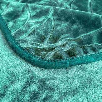 Koc akrylowy tłoczony LIV 160x200 gruby ciepły butelkowy