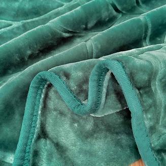 Koc akrylowy tłoczony LIV 160x200 gruby ciepły butelkowy