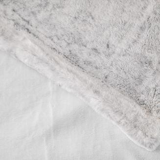 Poszewka dekoracyjna Rabbit 45x45 szara futrzana