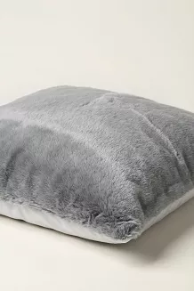 Poszewka dekoracyjna Rabbit 45x45 szara futrzana