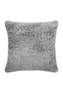 Poszewka dekoracyjna Rabbit 45x45 szara futrzana