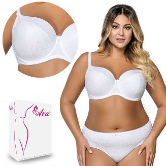 Biustonosz Full Cup AV 1741 usztywniany biały