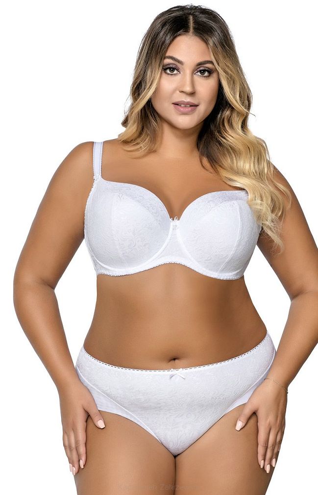 Biustonosz Full Cup AV 1741 usztywniany biały
