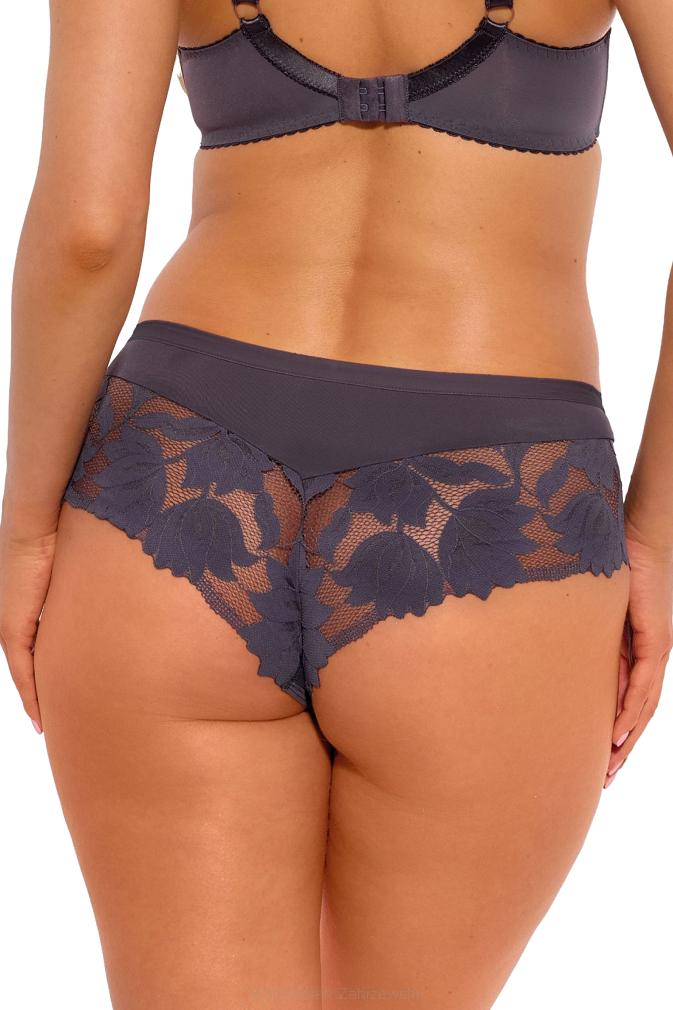 Brazyliany damskie z koronką i tiulem Nike 1135 grafitowe