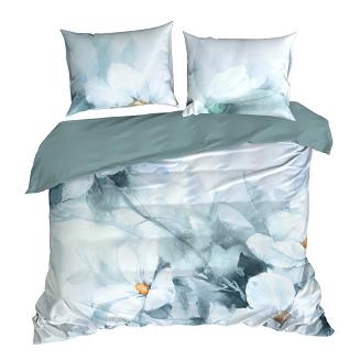 Pościel satynowa BLOOM 160x200 Eva Minge Eurofirany miętowy