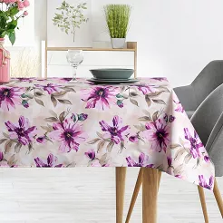 Obrus dekoracyjny GARDEN 140x220 Eurofirany kremowy