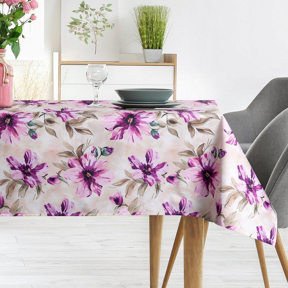 Obrus dekoracyjny GARDEN 140x220 Eurofirany kremowy