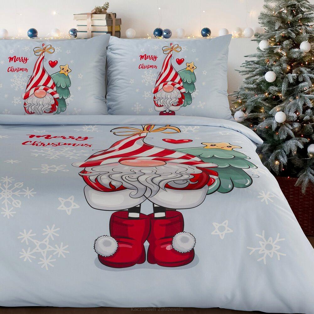 Komplet pościeli świąteczny POS 220x200 Eurofirany szary