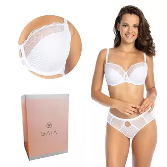 Biustonosz GAIA Semi-soft Ursula 1059 półusztywniany biały