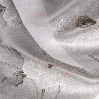 Firana gotowa na przelotkach BESSY 140x250 Eurofirany różowy