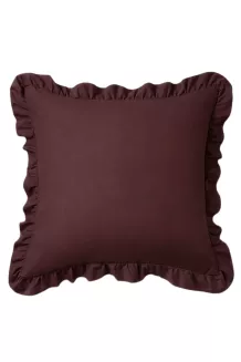 Poszewka do pościeli z falbanką RUFFY PREMIUM 50x70 brązowa