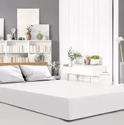Prześcieradło jersey z elastanem z gumką 140x200 Darymex białe