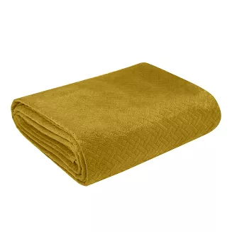 Narzuta dekoracyjna LUIZ 200x220 musztardowy