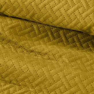Narzuta dekoracyjna LUIZ 200x220 musztardowy