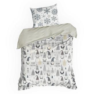 Komplet pościeli świąteczny POS 160x200 Eurofirany biały