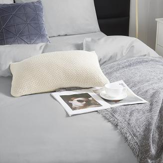 Pościel satyna bawełniana 140x200 SIN jednobarwna szara