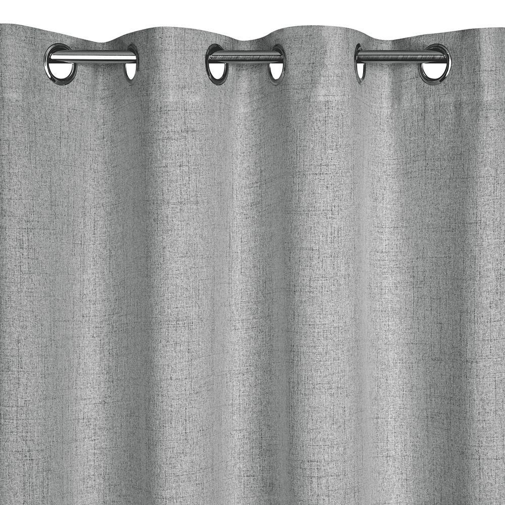 Zasłona gotowa na przelotkach LINDA 140x250 Eurofirany srebrny