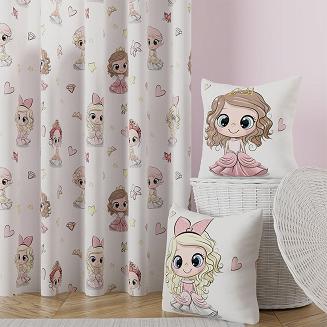 Poszewka dekoracyjna PRINCESS 40x40 welwetowa biała blondynka