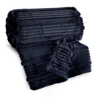 Koc narzuta NINA 220x200 Eurofirany granatowy