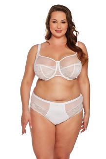 Biustonosz z koronką Soft Tonia MAXI 1253 miękki biały