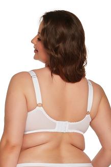 Biustonosz z koronką Soft Tonia MAXI 1253 miękki biały