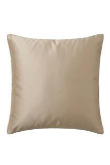 Poszewka bambusowa 40x40 ciemnobeżowa z białą bizą