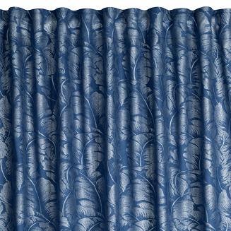 Zasłona gotowa na taśmie SCARLET 140x270 Eurofirany granatowy