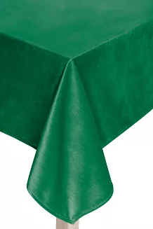 Obrus dekoracyjny SOFT 110x160 welurowy butelkowa zieleń