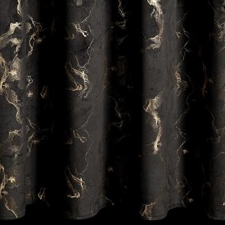 Zasłona gotowa na przelotkach RAJA 140x250 Eurofirany czarny