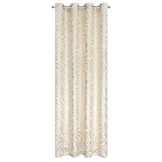 Zasłona gotowa na przelotkach MILENA 140x250 Eurofirany kremowy